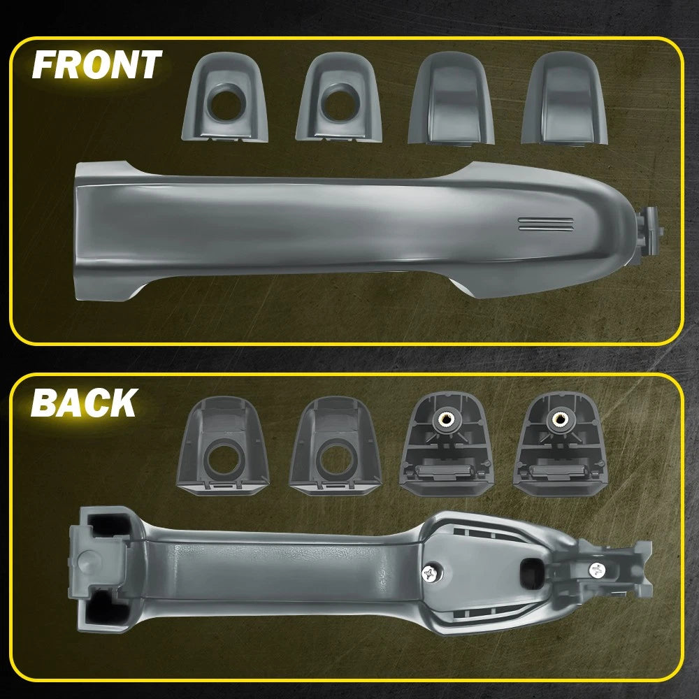 Outside Door Handle Set for Toyota Camry (2012–2017) Gray Metallic