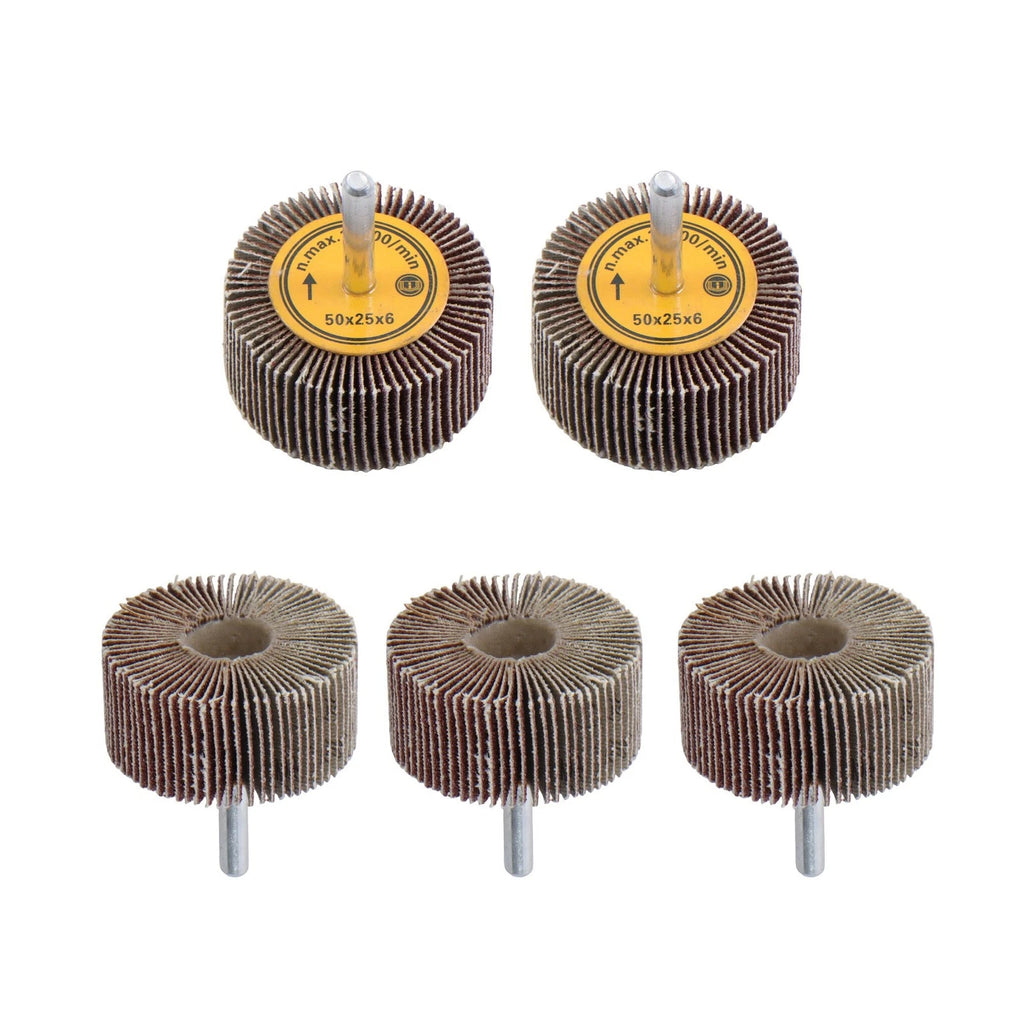 Set of 4 Aluminum Oxide Mounted Flap Wheels for Automotive Use