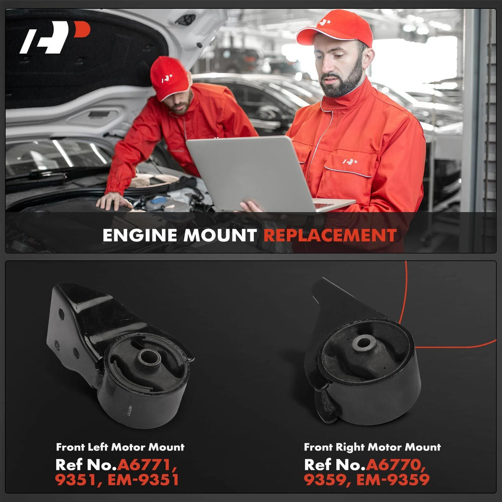 2X Engine Motor Mount for Kia Sedona (2002-2005) V6 3.5L DOHC