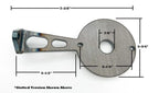 Tail Light Brackets Straight Solid for Flush Mount 1959 Cadillac Lights (1959–1959)