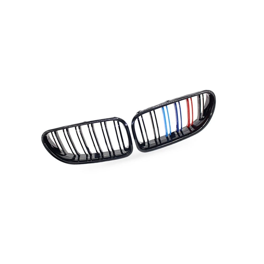 Gloss Black Double Line Grille for BMW 6 Series F06 F12 F13 (2012–2016)