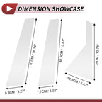 Set of 6 Door Pillar Window Trim for Kia Carens (2013–2019) Chrome