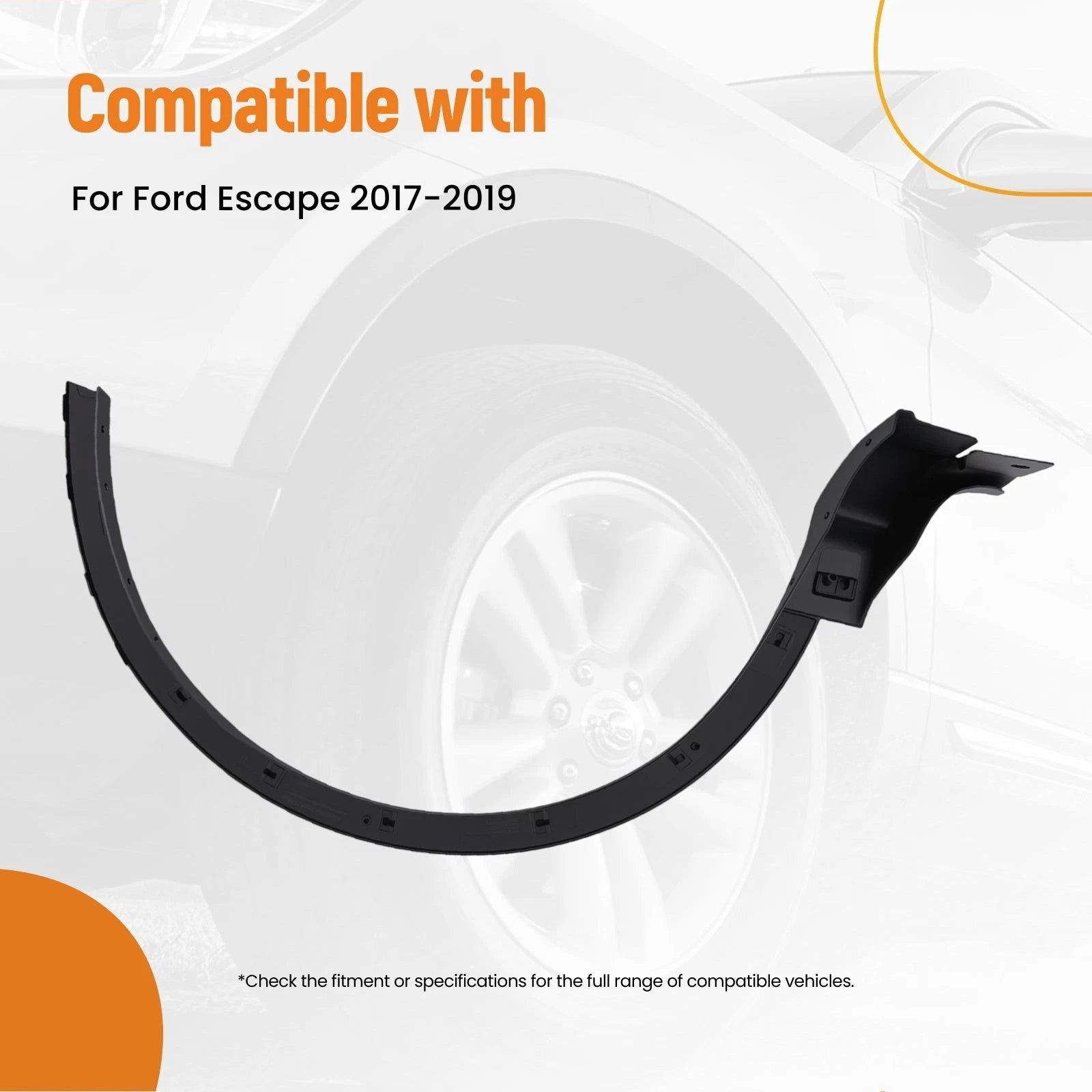 Fender Arch Flare Front Left for Ford Escape (2017–2019) CJ5Z16268AD