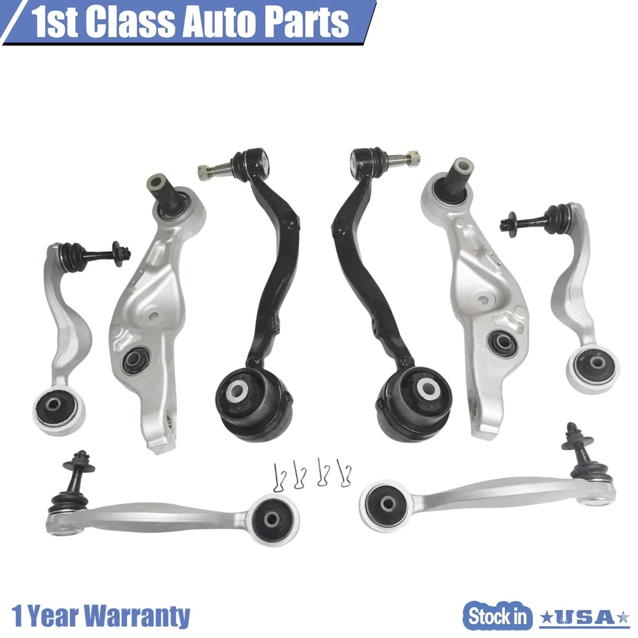 8PCS Control Arm Ball Joint Kit for Lexus LS460 (2007–2017) RWD
