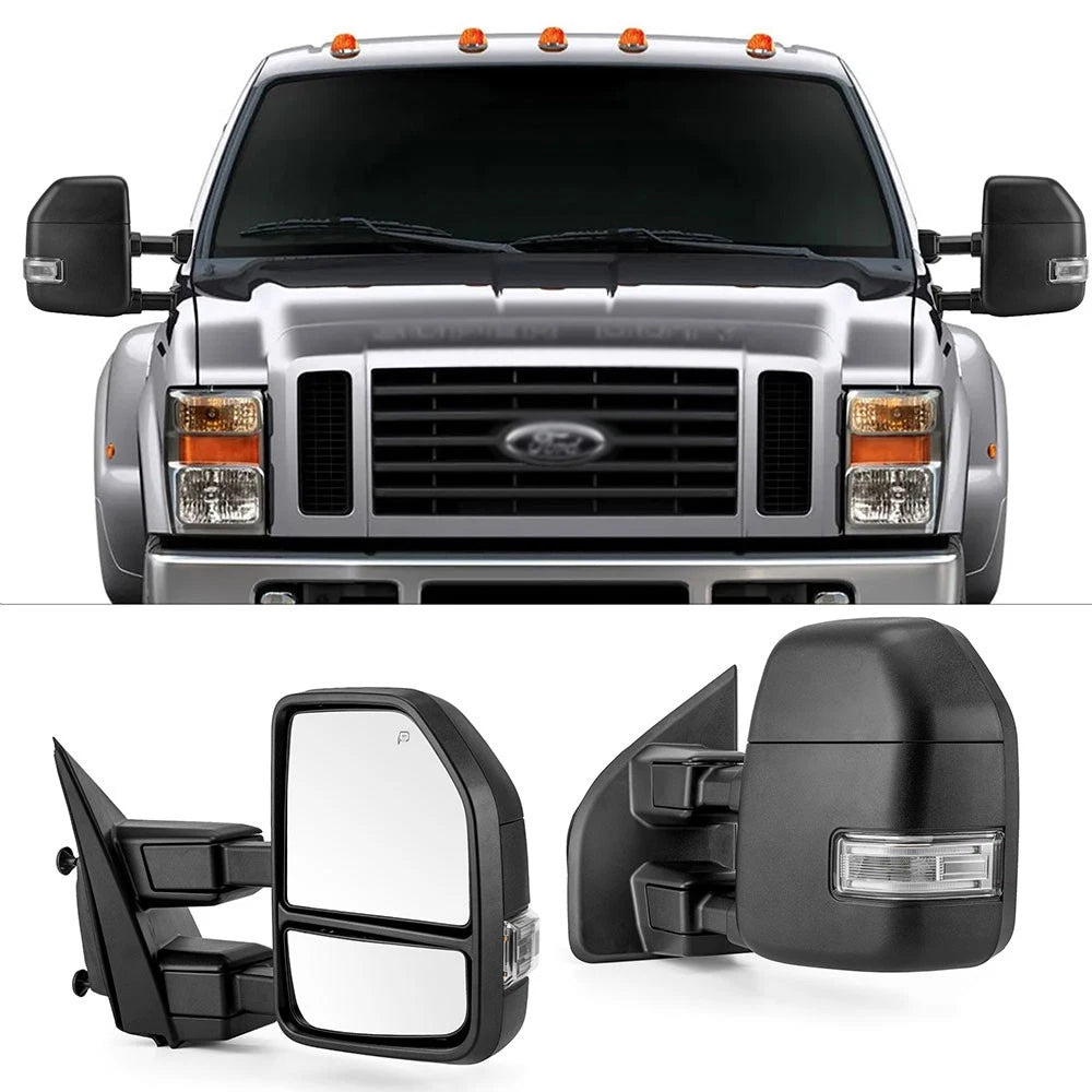 Towing Mirrors for Ford F250 F350 Super Duty (2017–2019) - Driver & Passenger