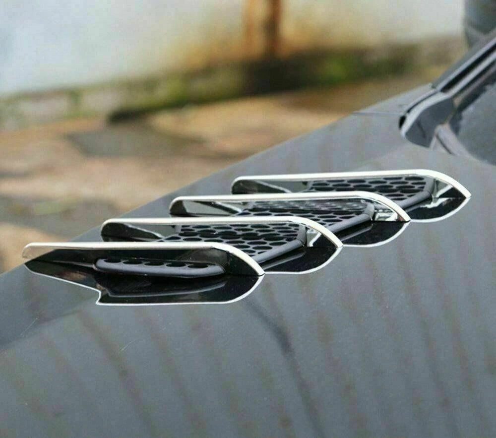 Universal for Car Side Fender Door Shark Air Flow Vent Intake Grille Trim (-)