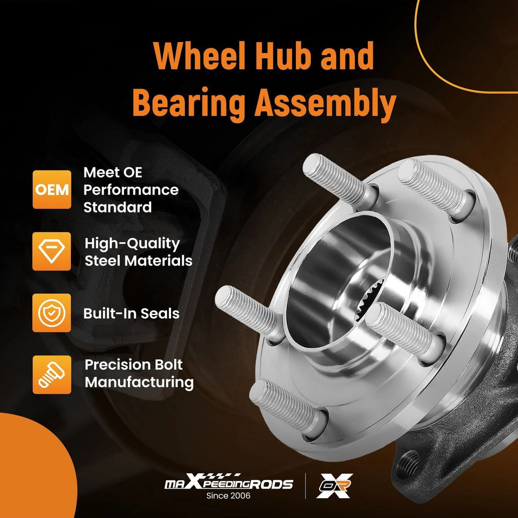 1x Rear Wheel Bearing & Hub Assembly for Mazda CX-9 (2007–2015) AWD
