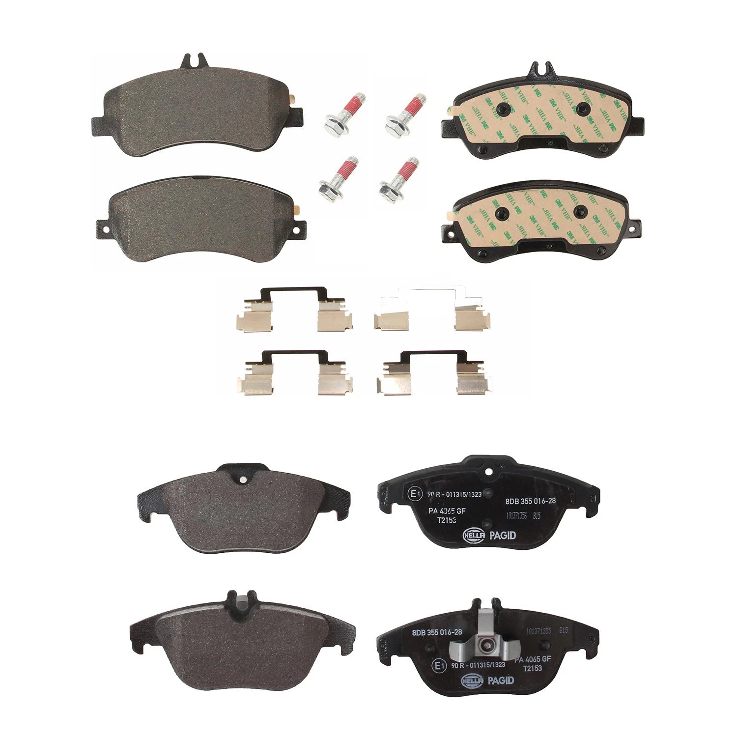 Disc Brake Pads Kit for Mercedes Benz W204 GLK250 (2009–2015)