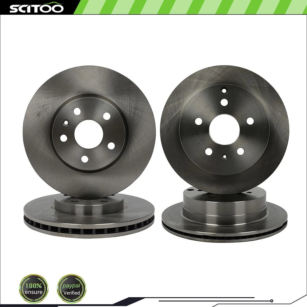 Set of 4 Front & Rear Brake Rotors for Chevrolet Equinox (2010–2017)