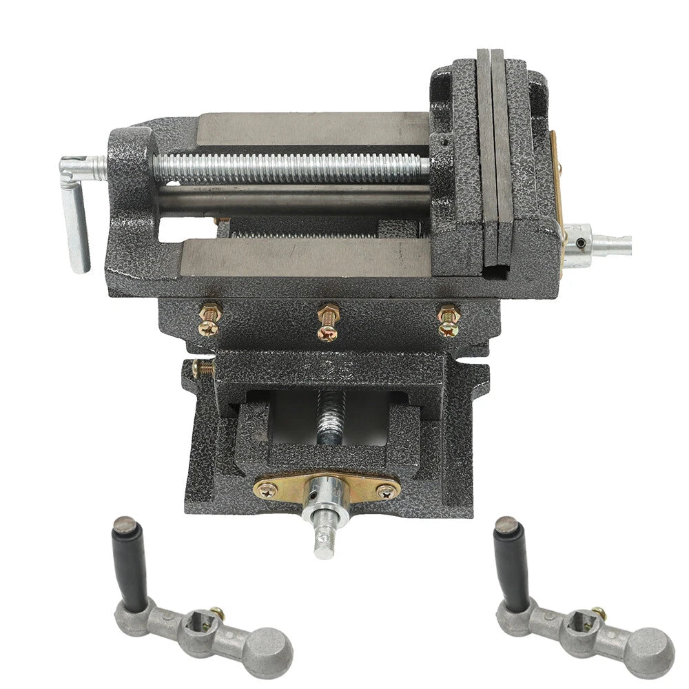 5" Cross Press Vise Slide for Heavy Duty Drill Shop Grip Tool