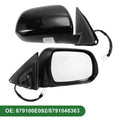 Right Side Door Mirror for Toyota Highlander (2008–2013) Manual Folding Gloss Black