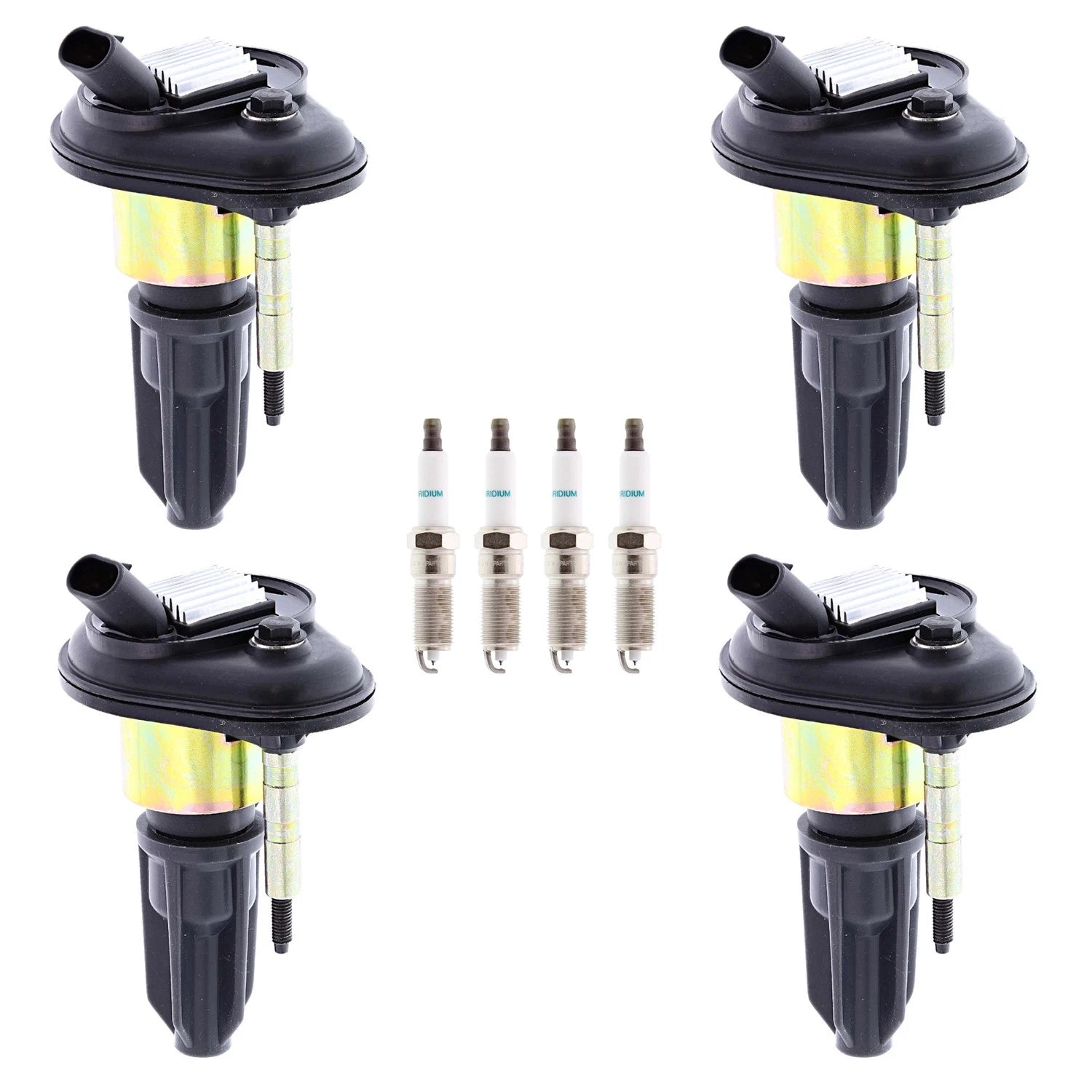 Set of 4 Ignition Coils & Iridium Spark Plugs for Colorado Canyon (2004–2012)