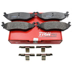 Set of 4 TRW Pro Rear Metallic Brake Pads for Dodge Ram 1500 (2002–2003)