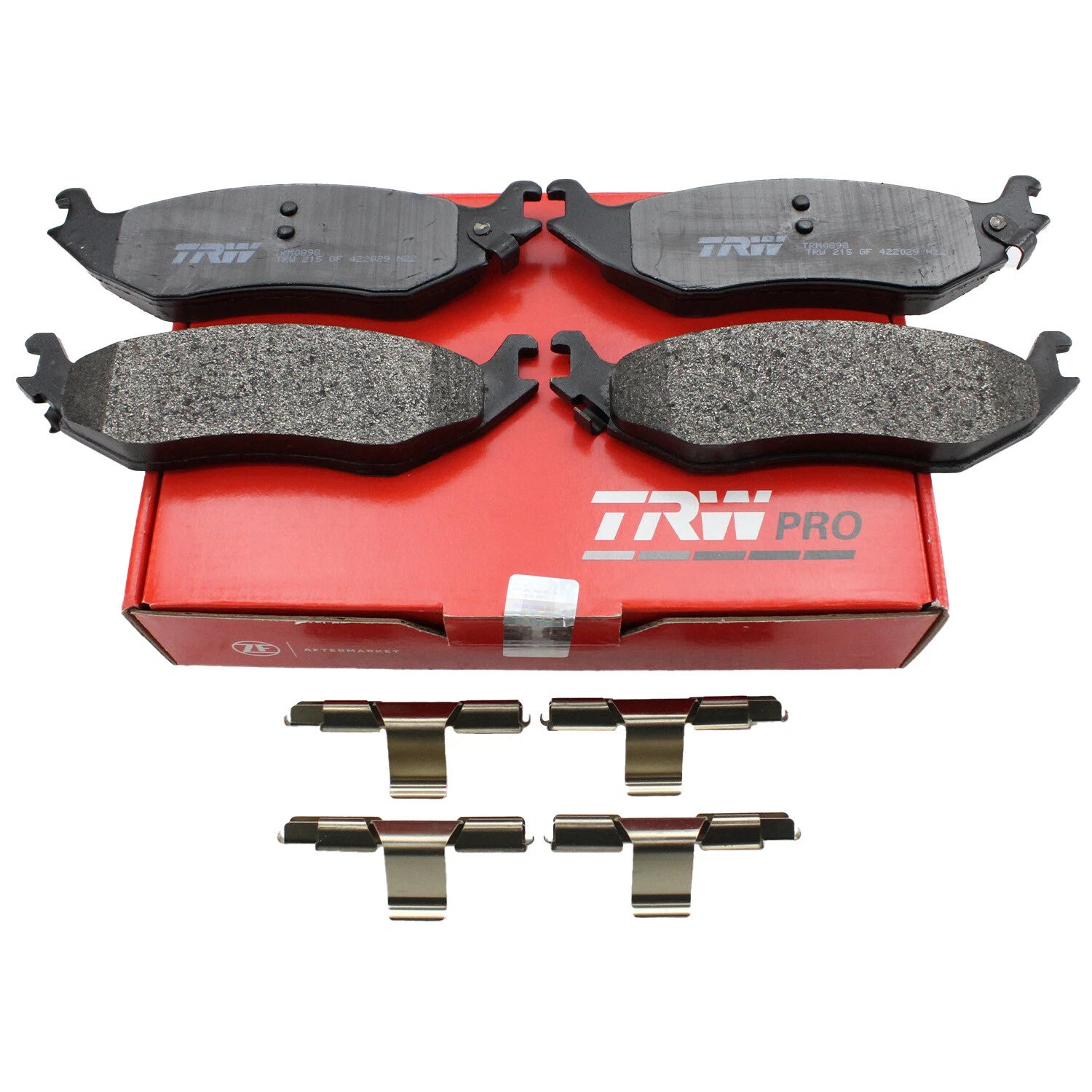 Set of 4 TRW Pro Rear Metallic Brake Pads for Dodge Ram 1500 (2002–2003)