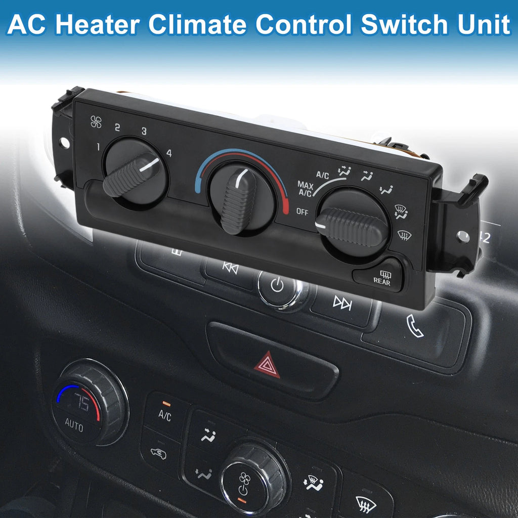 HVAC A/C Heater Climate Control Panel for Chevrolet Blazer GMC (1998–2005)