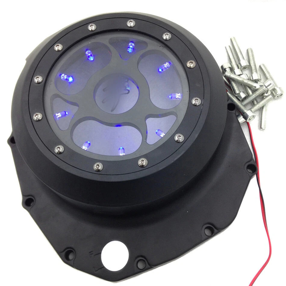 Blue LED Engine Clutch Cover for Suzuki GSXR1300 Hayabusa (1999–2020)