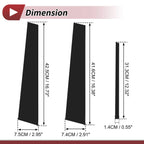 6 Pcs Door Pillar Window Trim for Lexus GS (2006–2011) Black
