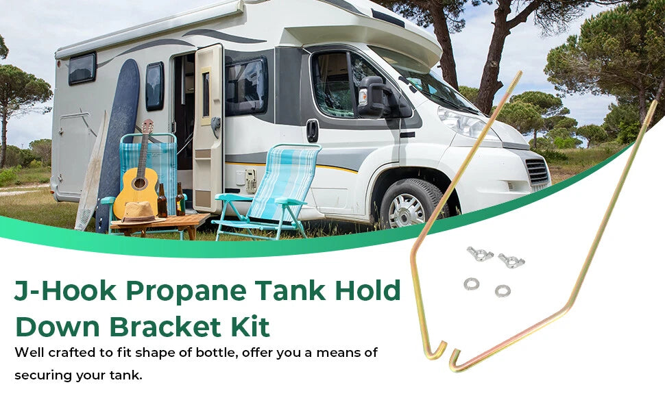 20 Lbs Propane Tank Hold Down Bracket for Coleman Fleetwood Pop Up Camper