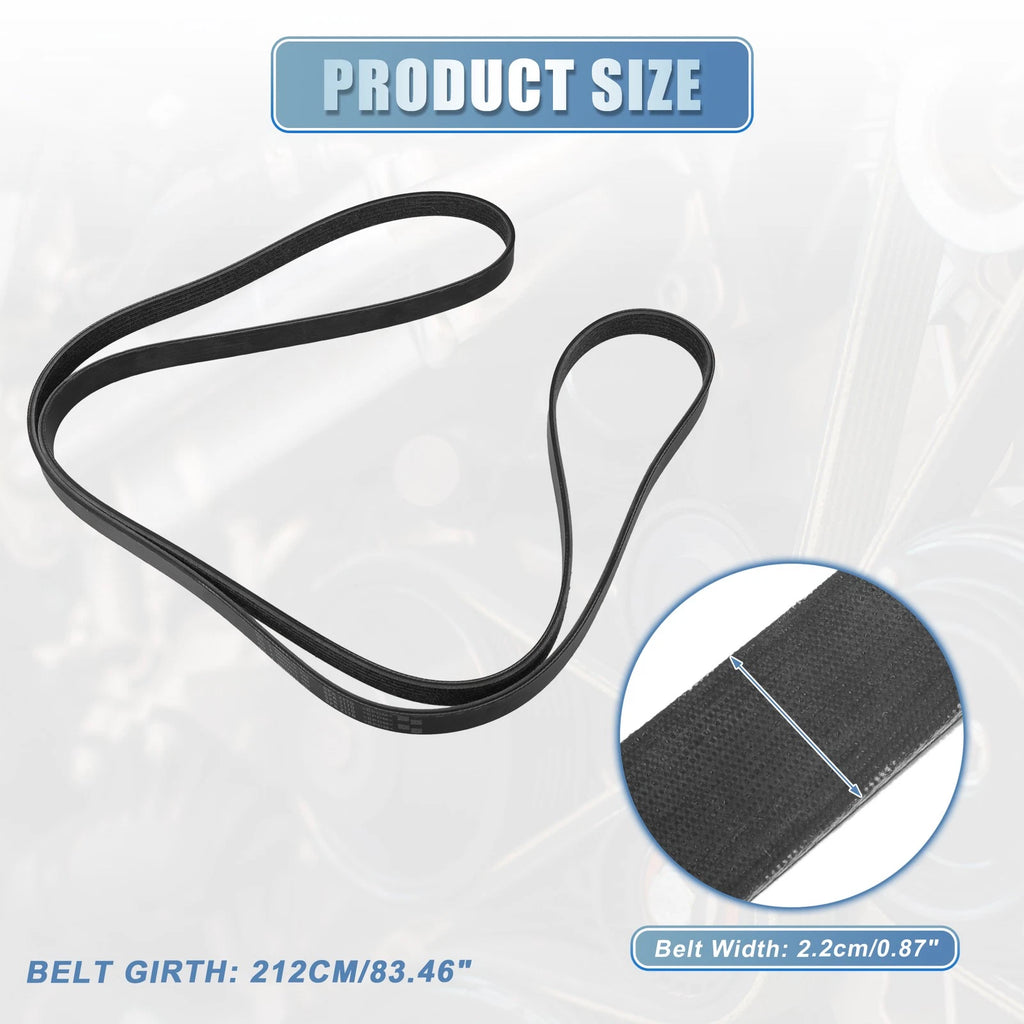 Serpentine Belt for Chevrolet Camaro 6.2L (2010–2011) No. 12610786 Black