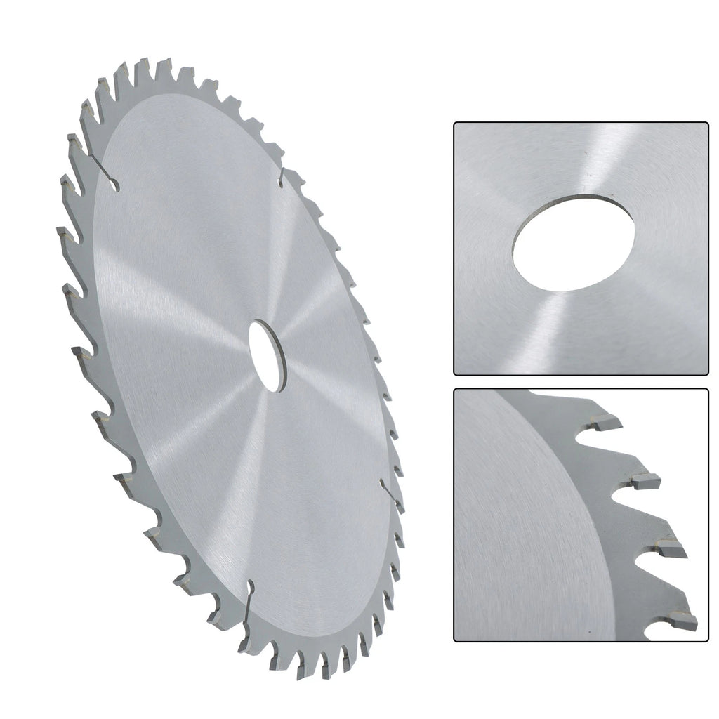 10" Carbide Tipped Circular Saw Blade for Wood & Metal Cutting (Silver)