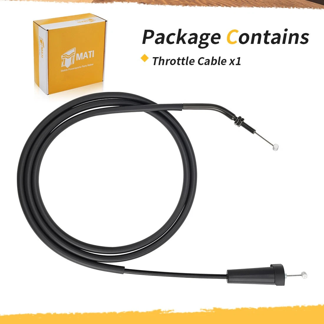 Throttle Cable #0487-019 for Arctic Cat 300 250 (2001–2005)