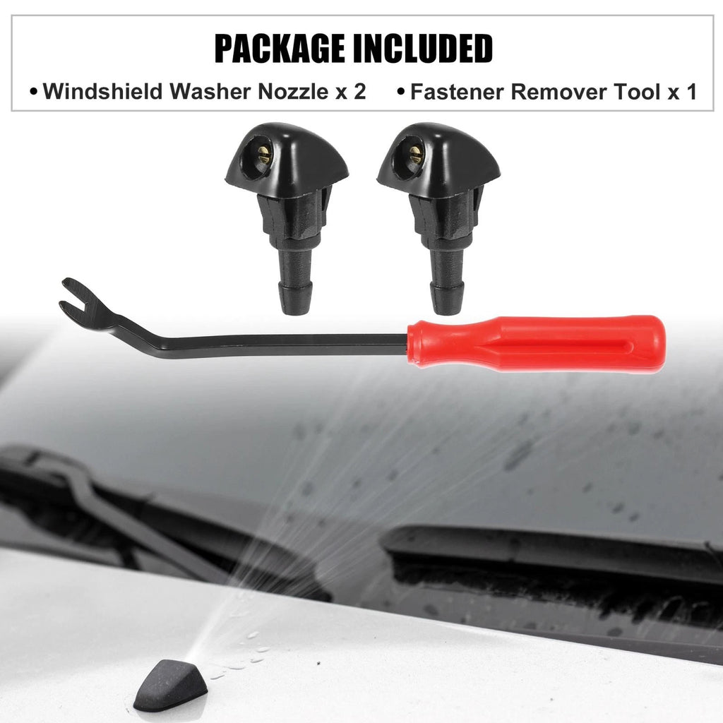 3X Front Windshield Washer Nozzle Kit 76810S10A02 for Honda CR-V (1999–2004)