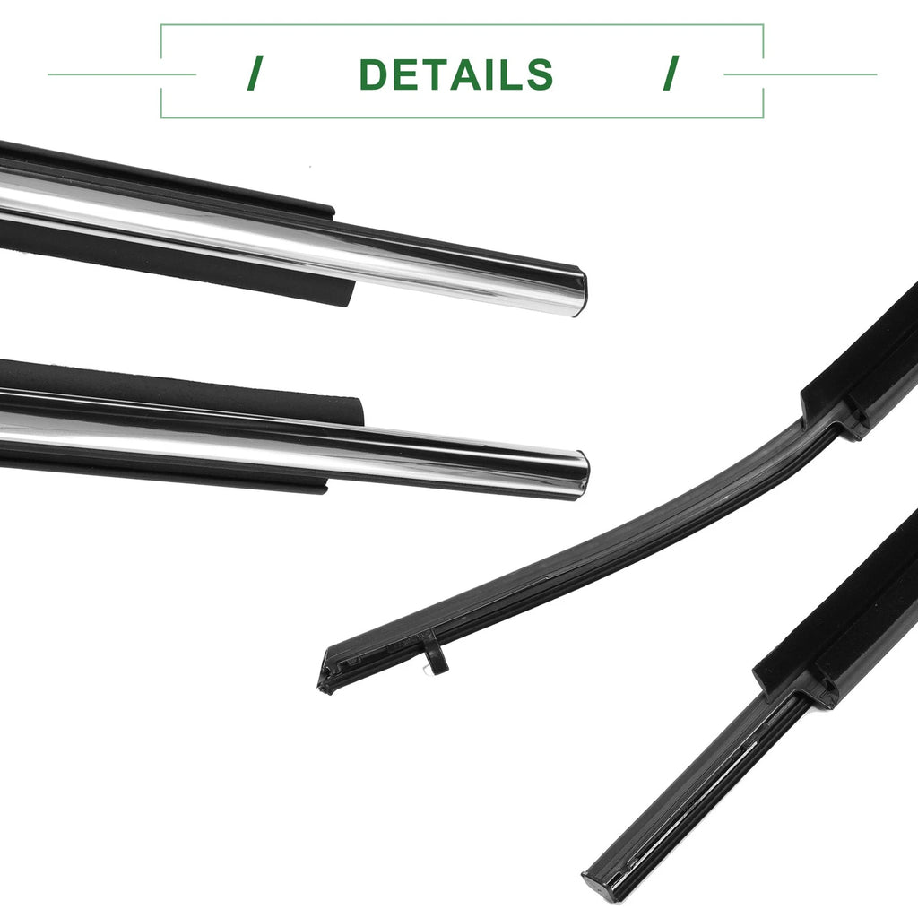 2X Front Left & Right Weatherstrip Window Seal for Toyota Camry (2012–2014)