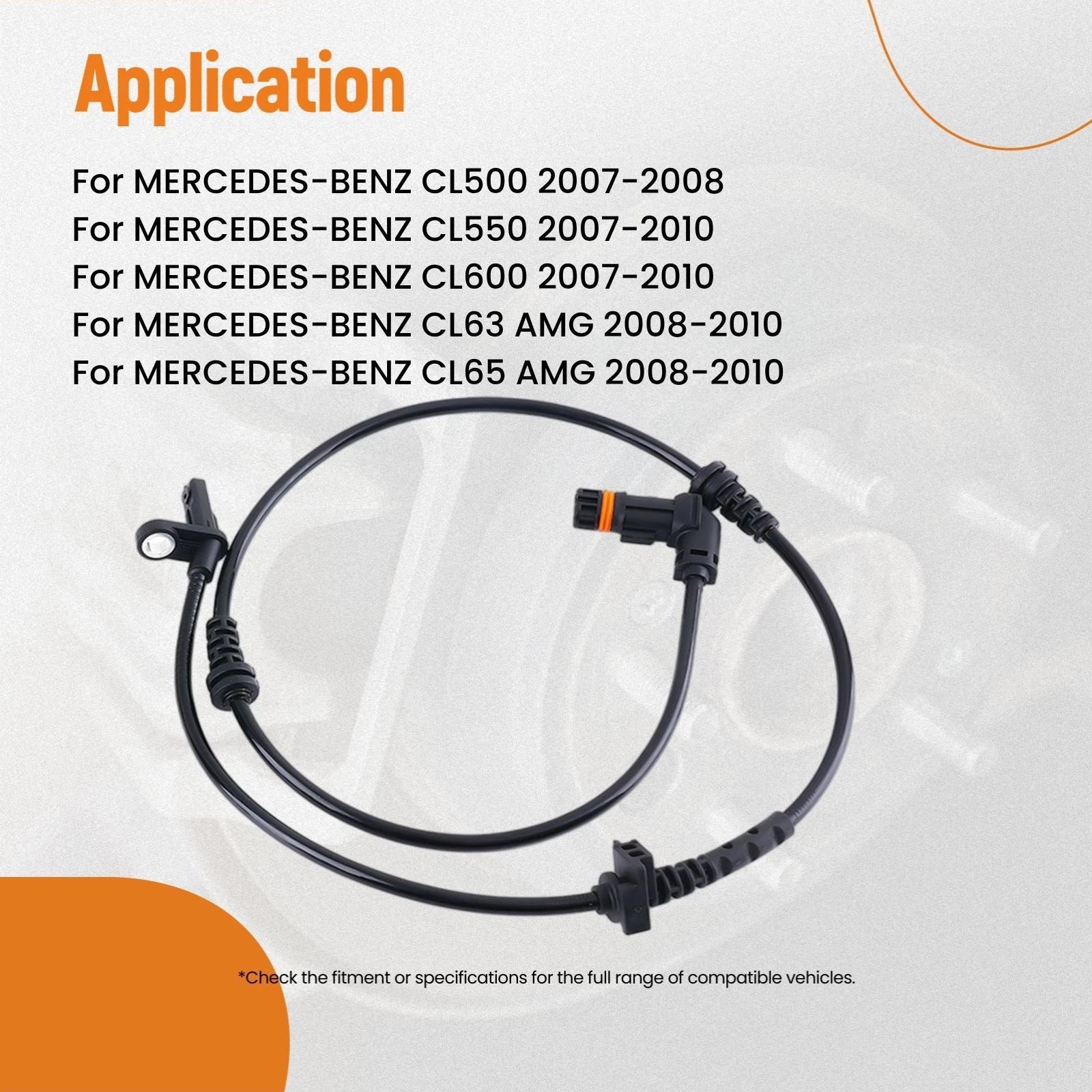 ABS Wheel Speed Sensor for Mercedes-Benz CL65 AMG S65 AMG (2007–2014) 2215400517