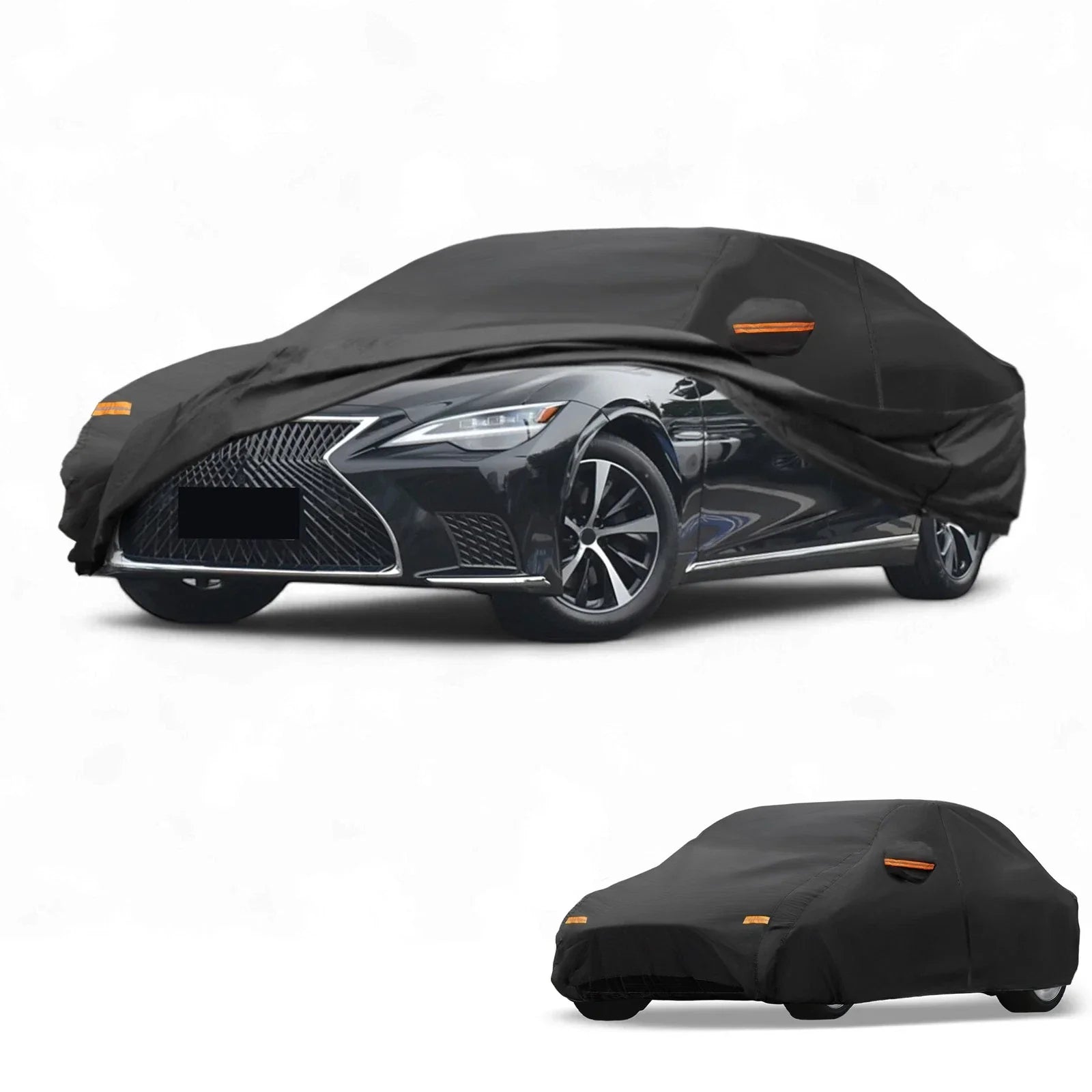 Waterproof All Weather Car Cover for Lexus LS Sedan Black (2018-2023)