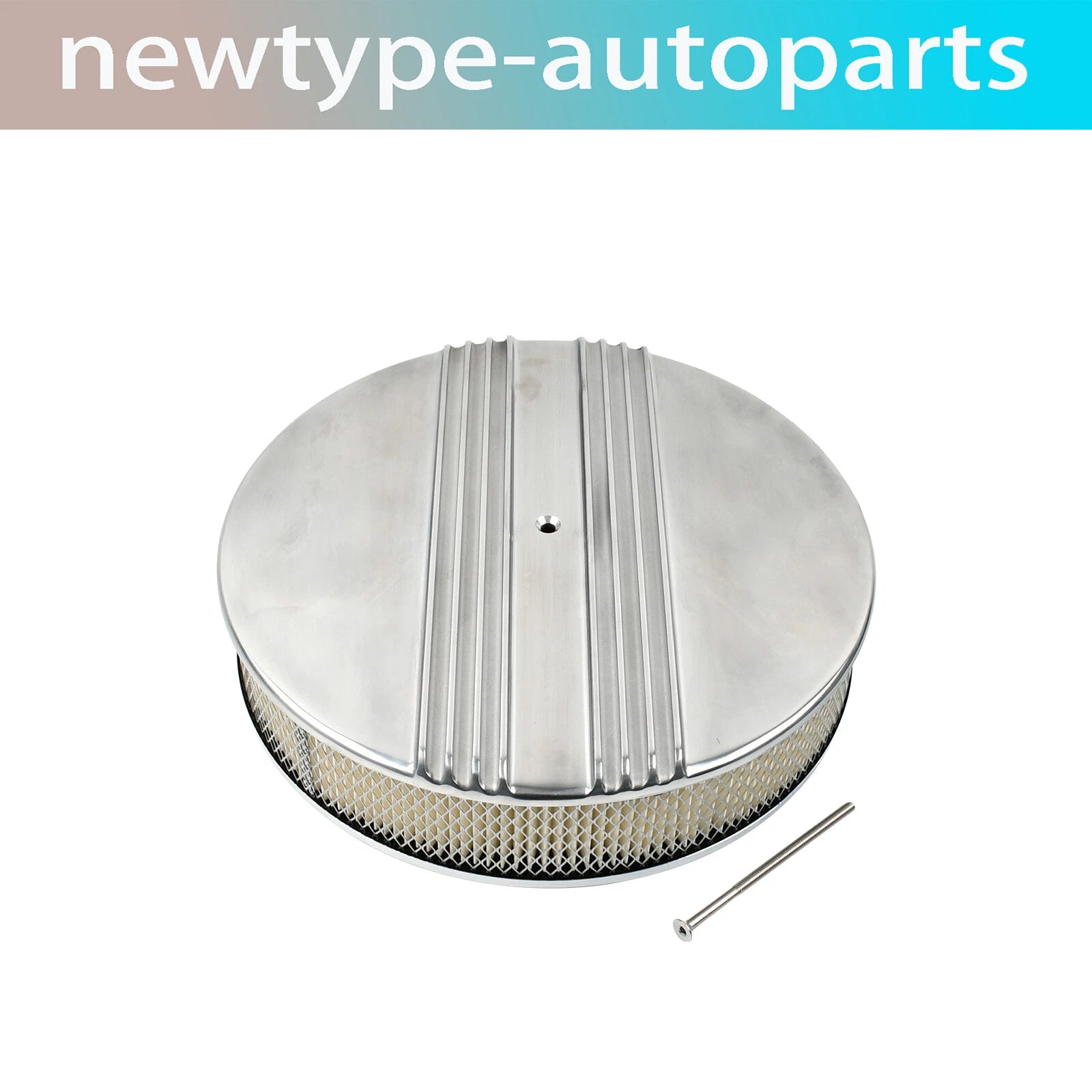 14" Split Finned Aluminum Air Cleaner for Chevy SBC BBC 350 454 (1960–2023)