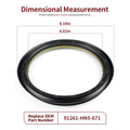 2X Front Brake Drum Dust Seals for Honda Rancher 350 TRX350FE/FM/TE/TM (2000–2006)