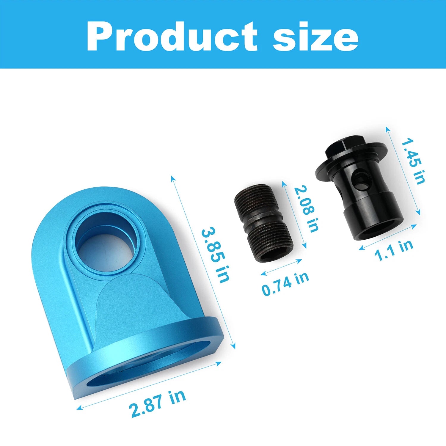 M-6880-B50 90 Degree Billet Oil Filter Adapter for Ford Mustang (1965–1995)