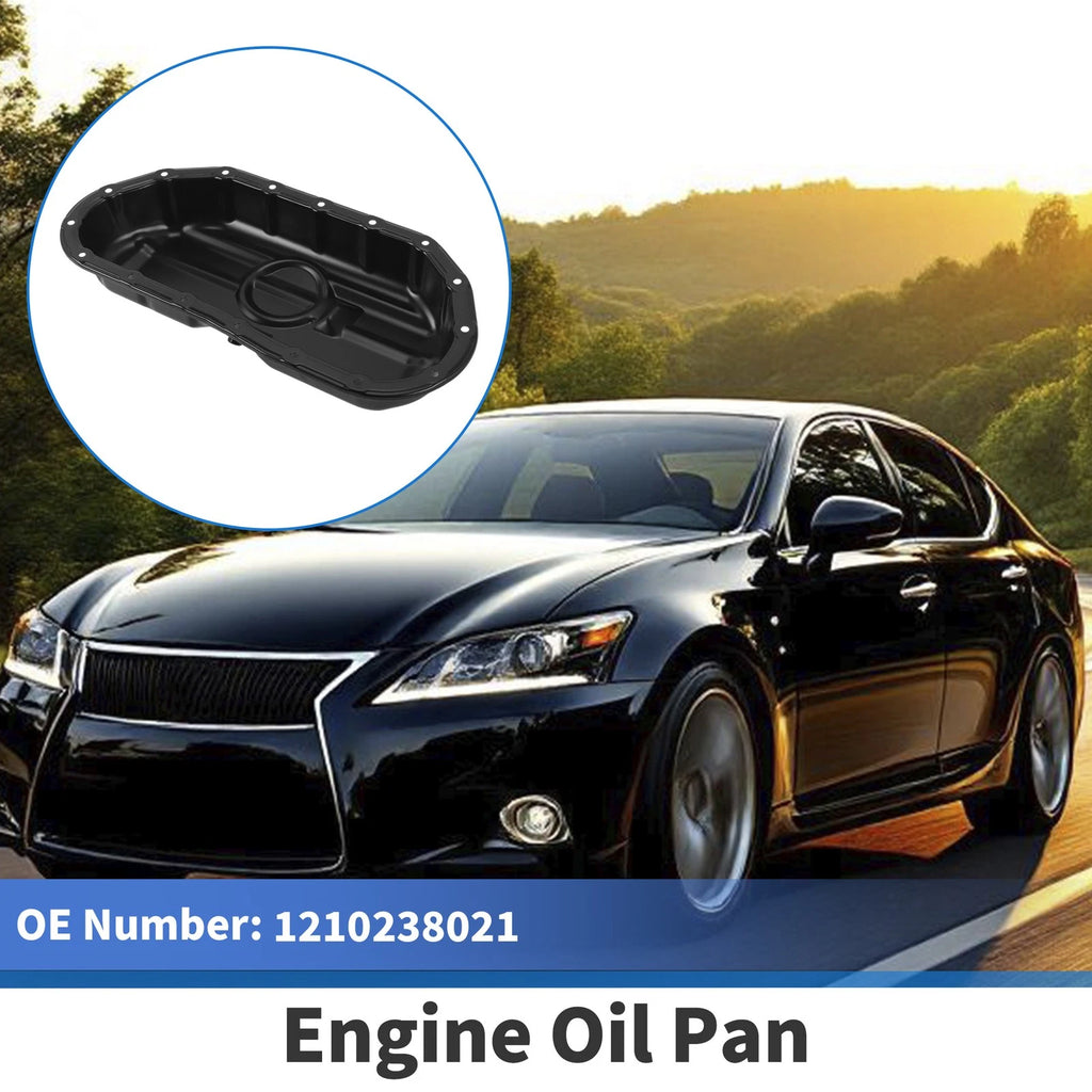 Engine Oil Pan for Toyota Lexus GS460 4.6L (2008–2011) 1210238021 Steel Black