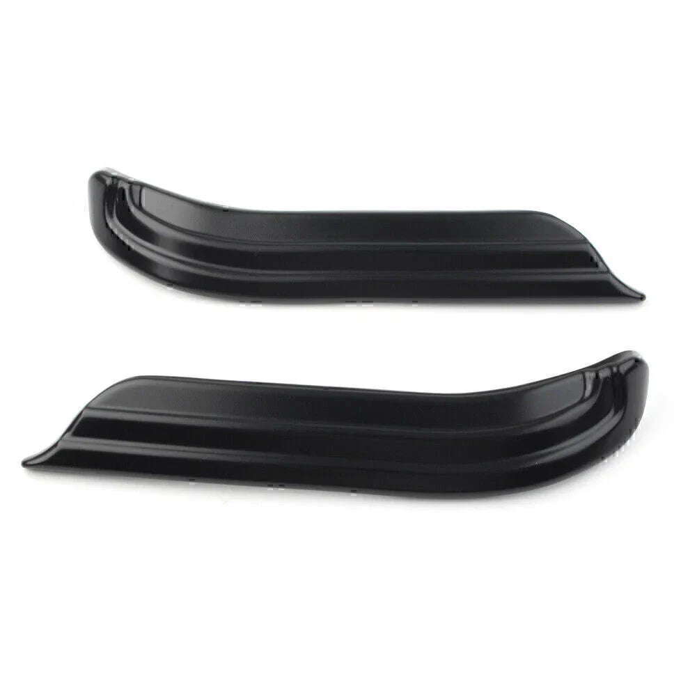 Black Louvered Swingarm Covers for Harley Touring Dresser (2009-2020)