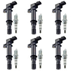 6X Ignition Coils + 6X Spark Plugs for Dodge Ram 1500, Jeep Liberty (2002–2008)