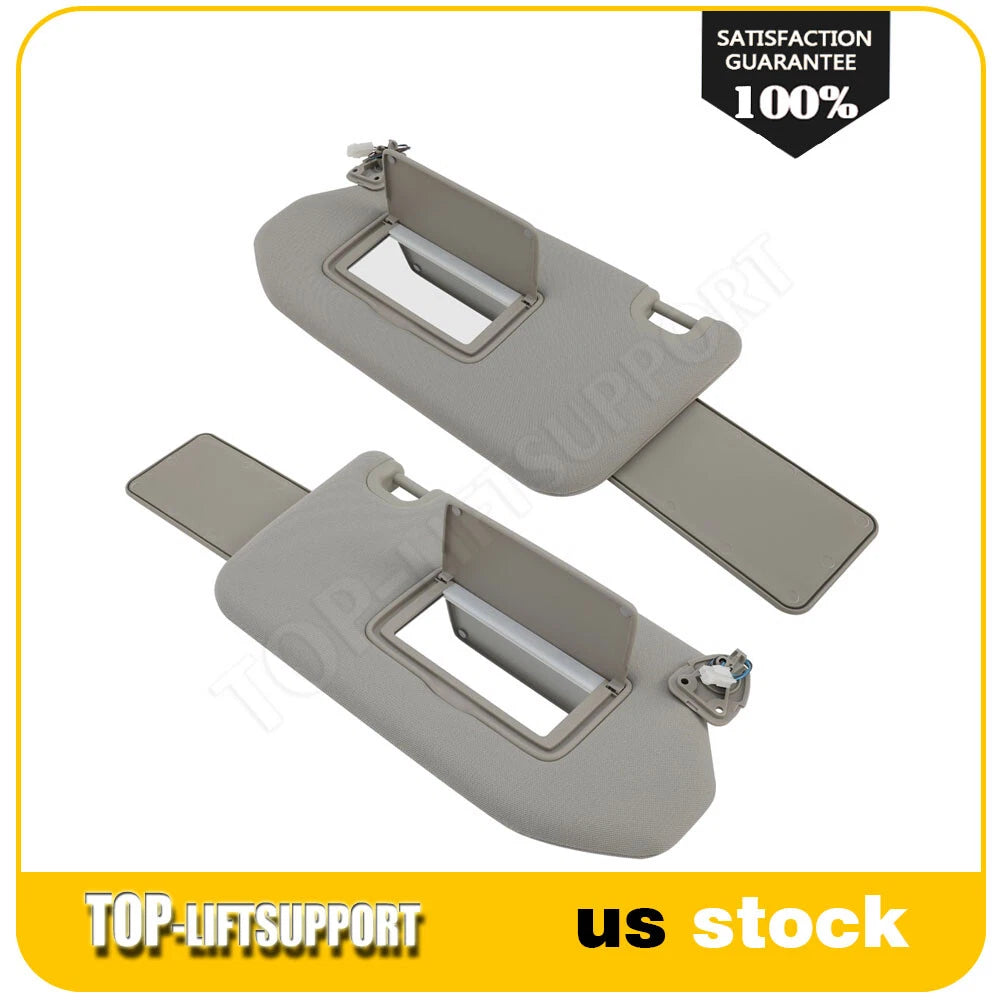 Sun Visor Set for Infiniti JX35 QX60 Pathfinder (Gray)