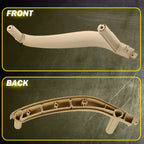 3X Beige Interior Door Pull Handle Trim for BMW X5 X6 (2014-2019)