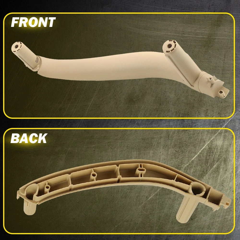 3X Beige Interior Door Pull Handle Trim for BMW X5 X6 (2014-2019)