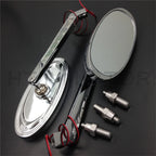LED Turn Signal Oval Mirrors for Suzuki GSXR600 750 1000 1100 (All Years)