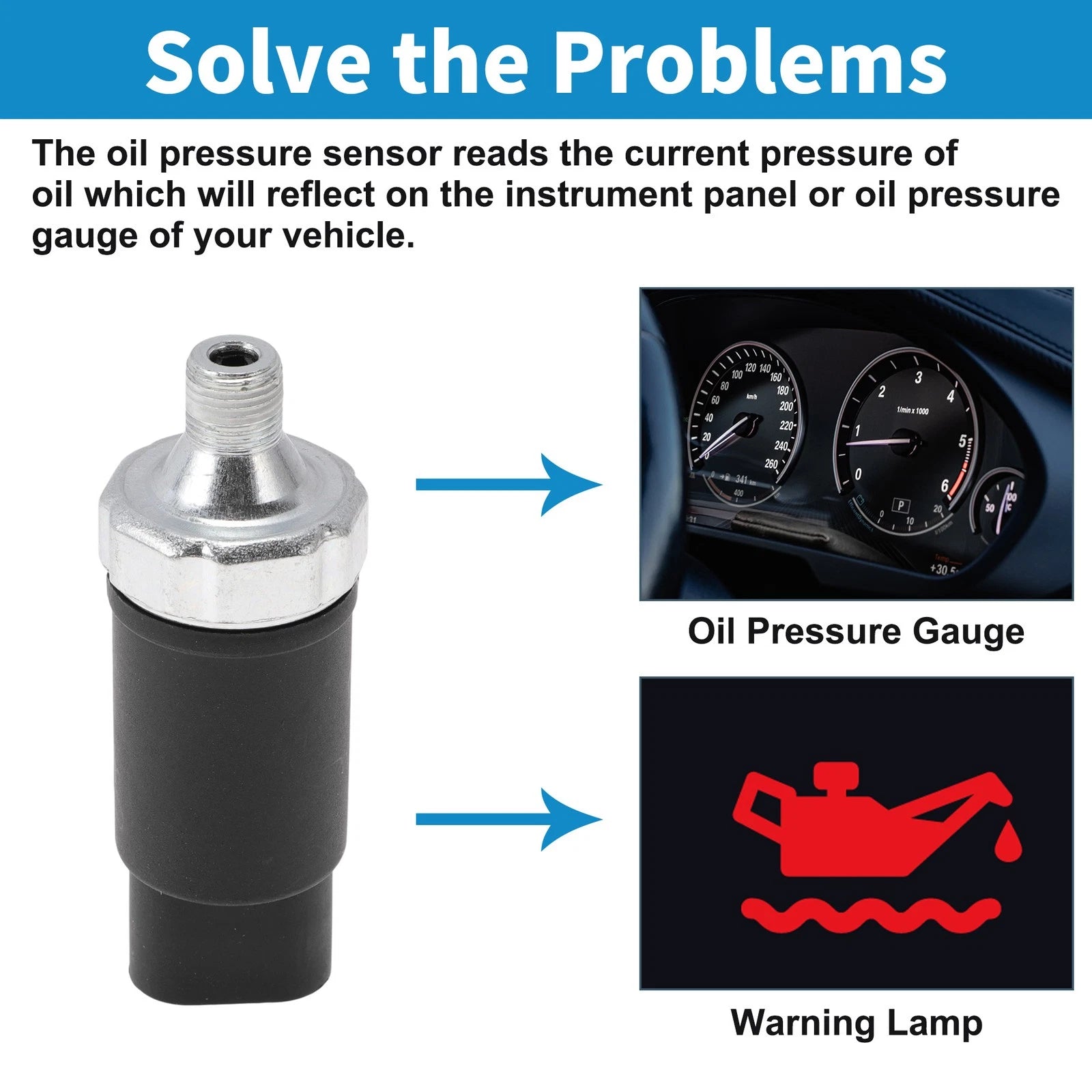 Engine Oil Pressure Sensor No.56026779AB/1S6646 for Dodge Viper (1995–2002)