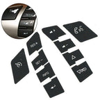 Set of 1 Button Repair Decals for Car (ABS Black)