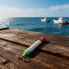 Squid Fishing Lure Set of 3 (15g, 20g, 30g) Red White UV Body