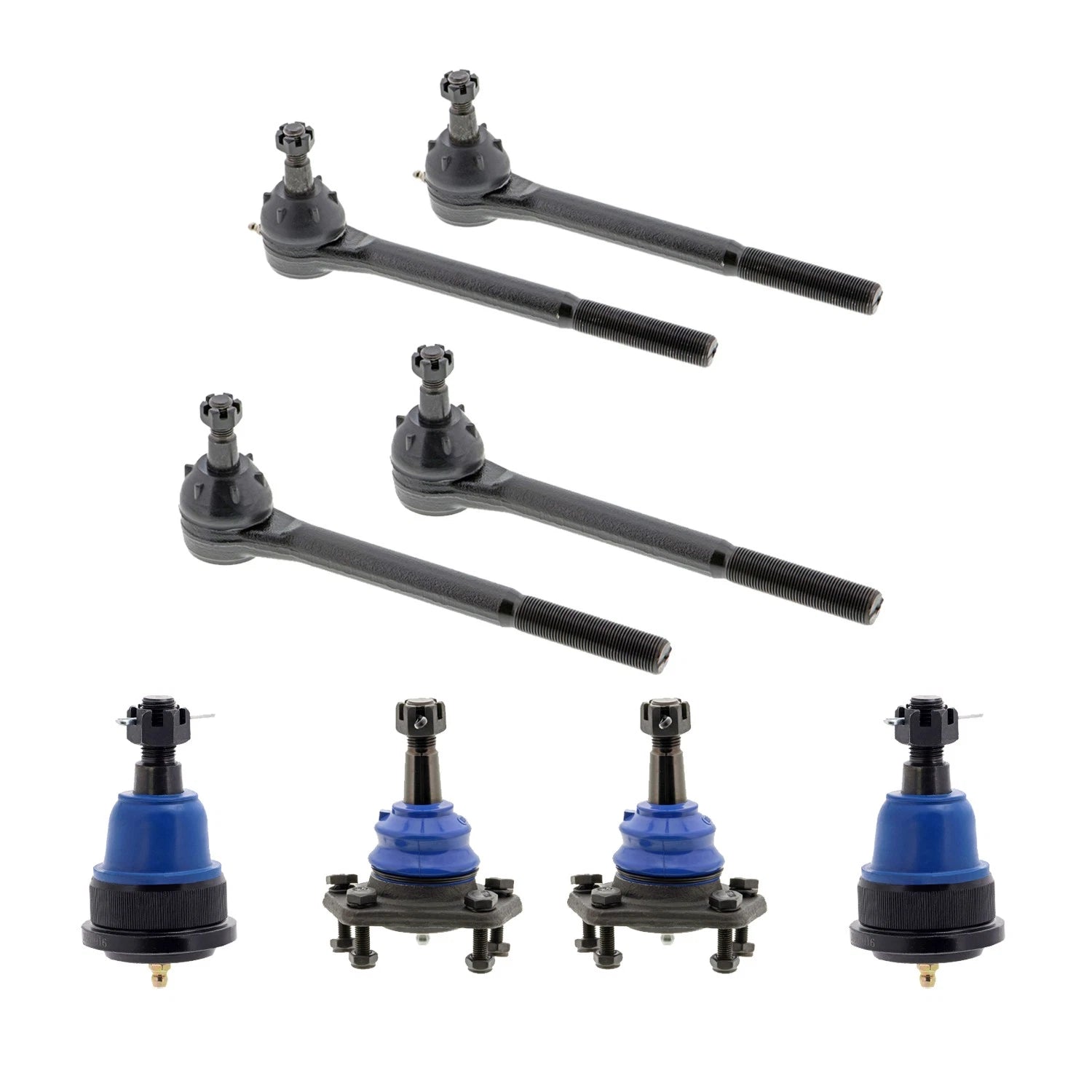 8PC Tie Rod Ends & Ball Joint Kit for Chevelle F85 Monte Carlo (1964–1972)