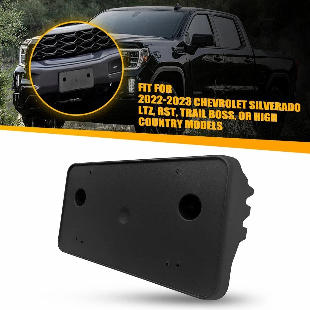 Front License Plate Holder Bracket 86772168 for Silverado LTZ RST (2019–2023)