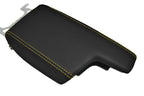 Leather Console Lid Armrest Cover for Subaru Impreza (2017–2020) Yellow Stitch
