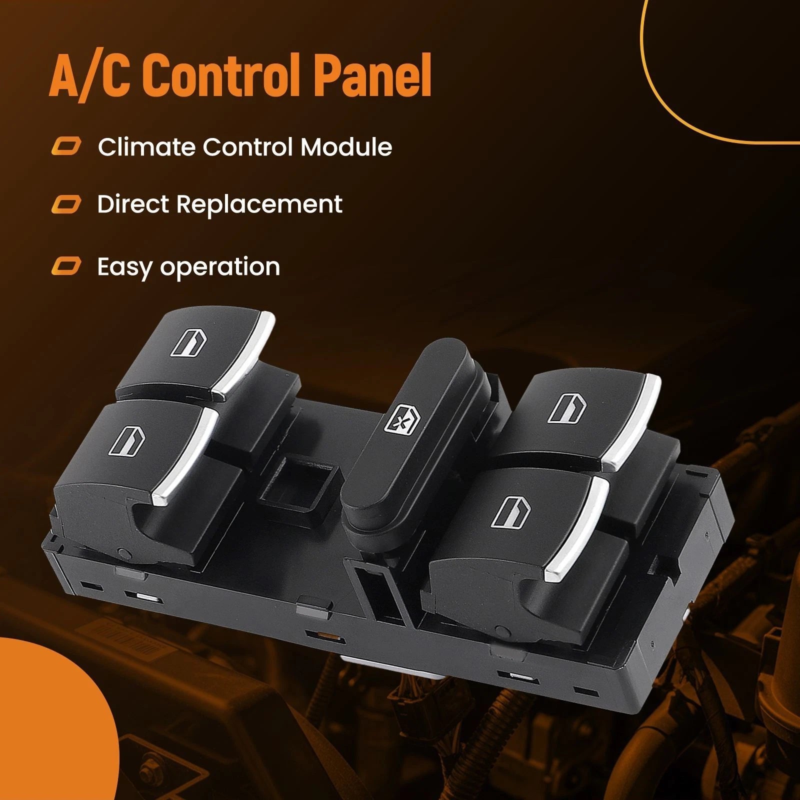 Power Window Master Control Switch for VW Tiguan Golf Jetta CC Passat (2009–2018) 5K4959857