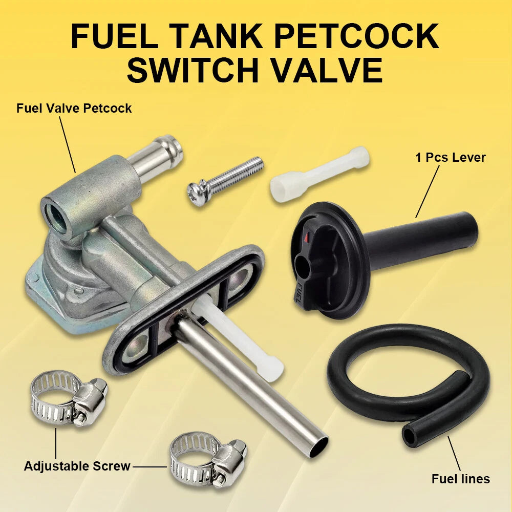 Fuel Petcock Shut Off Valve Kit for Yamaha Kodiak 400 YFM400FA (2000–2006)