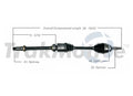 CV Axle Shaft for Toyota Highlander RX400h (2006–2008)