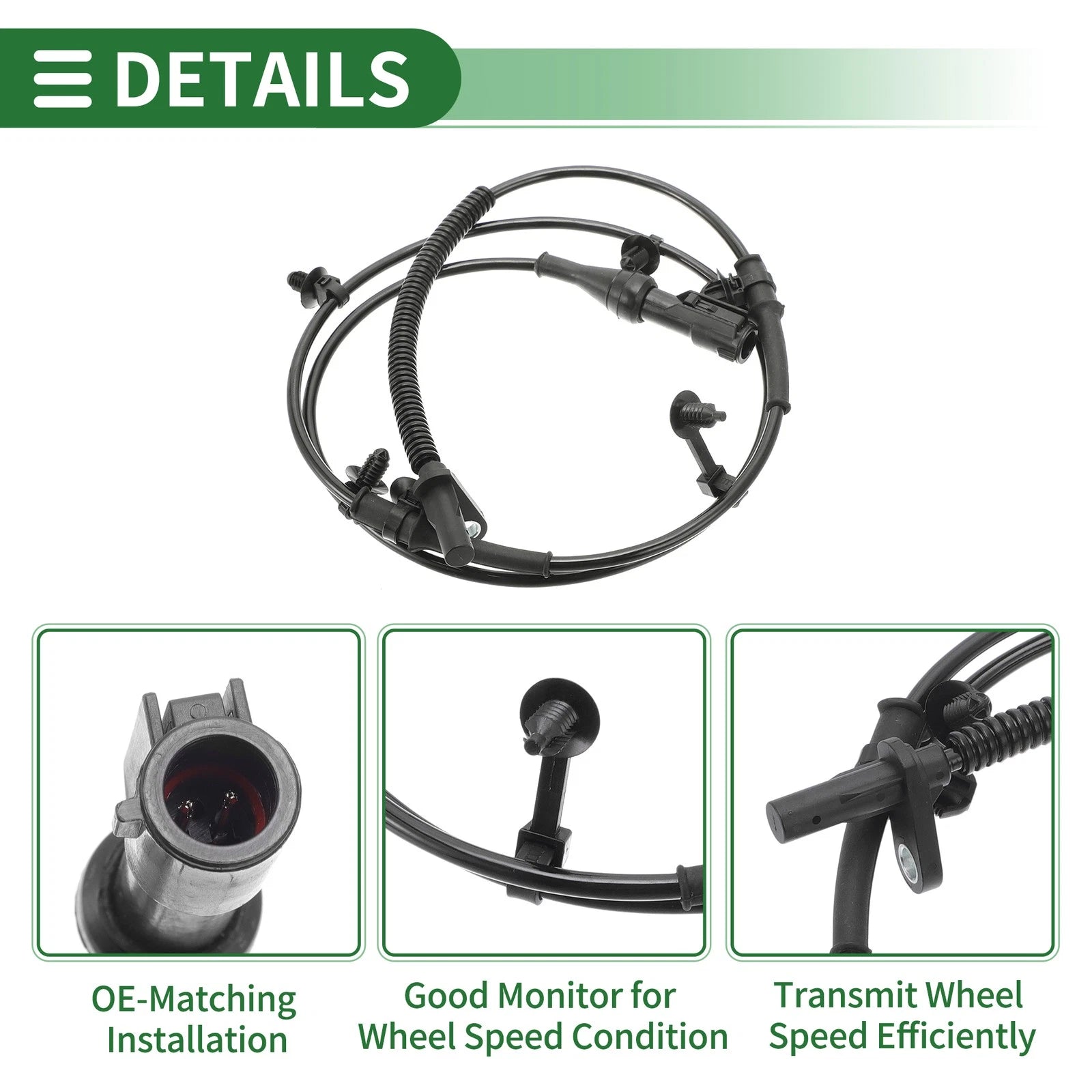 ABS Wheel Speed Sensor No. 9T4Z2C204B for Ford Edge (2007–2014) Right Front
