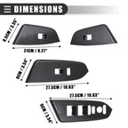 Window Switch Panel Cover Trim for Honda CRV 2017-2022 Carbon Fiber